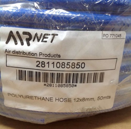 AIRnet POLYURETHANE HOSE 12x8mm L=50m