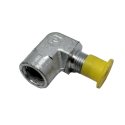 PARKER FITTING ELBOW 90DEG: 1/4 JIC FLARE X 1/4 FNPT