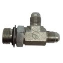 BRENNAN INDUSTRIES TEE FITTING: RUN 1/2 MSAE X 3/8 JIC X 3/8 JIC