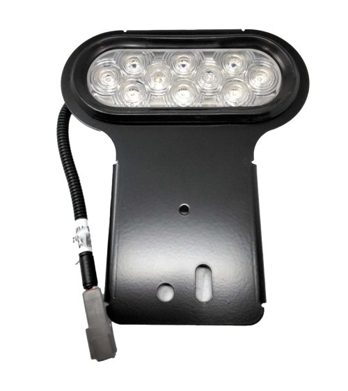 VEHICLE SAFETY MFG CO AUXILLARY LAMP - WHITE OVAL 10 LED W/BRACKET