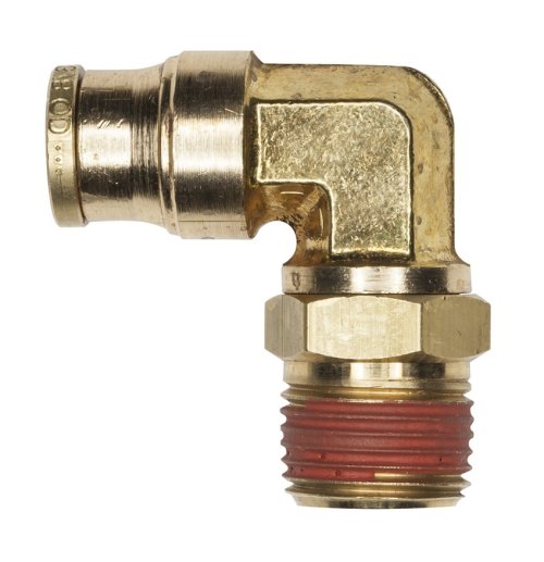 HALDEX FITTING ELBOW 90°SWL 1/2\"TUBE PUSH X 3/8\"MNPT