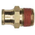 HALDEX ALL-MAKES BRASS MALE CONNECTOR 1/4T  1/8P  .98 L1