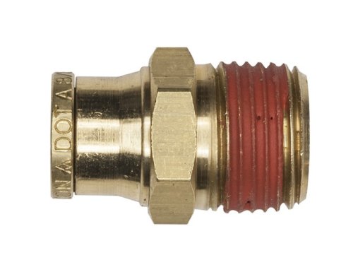 HALDEX BRASS MALE CONNECTOR 1/4T  1/8P  .98 L1