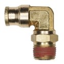 HALDEX ALL-MAKES BRASS MALE 90 DEGREE ELBOW SWIVEL 1/4T  1/8P L1 .