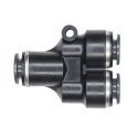HALDEX FITTING UNION Y 3/8T 3/8T 1/4T DOT PUSH COMP
