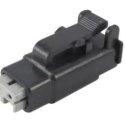 DEUTSCH ELECTRICAL PLUG  2PIN  BLK  N  HI TEMP  A