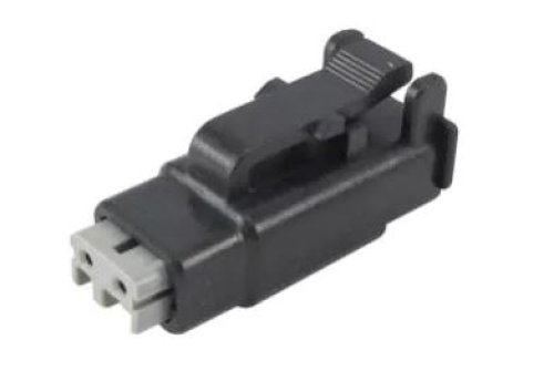 DEUTSCH ELECTRICAL PLUG  2PIN  BLK  N  HI TEMP  A