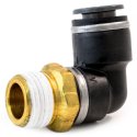 ALKON CORP / ISI FLUID POWER FITTING ELBOW MALE 90° SWL 1/4T 3/8P