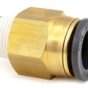 HALDEX MIDLAND FITTING CONNECTOR MALE 3/8T 1/8P DOT PUCH COMP