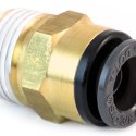 HALDEX MIDLAND FITTING CONNECTOR MALE 1/4T 1/8P DOT PUSH COMP