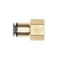 ALKON CORP / ISI FLUID POWER FITTING CONNECTOR FEMALE 1/4T 1/4P DOT PUSH COMP