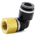 HALDEX MIDLAND FITTING ELBOW FEMALE 90° SWL 3/8T 3/8P DOT PUSH