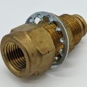 HALDEX MIDLAND FITTING BULKHEAD UNION FEMALE 1/2T 3/8F