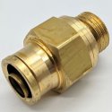 MIDLAND FITTING CONNECTOR MALE 1/2T M16THRD