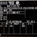 SIEMENS ELECTRIC MOTOR 5.5kW 375V 87Hz