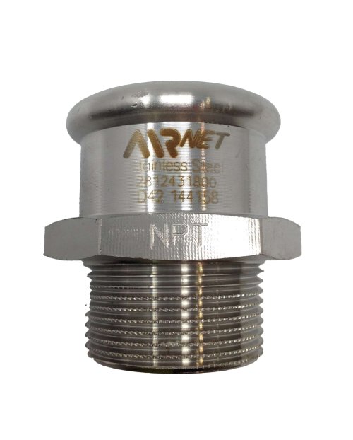 AIRnet NIPPLE 316L D42X1 1/4 NPT M