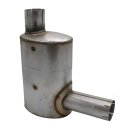 FLEETGUARD MUFFLER- 4\" IN/OUT OFFSET