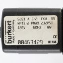 BURKERT VALVE SERVO ASSISTED SOLENOID
