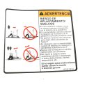 JLG DECAL - CRUSHING & TIPPING (SP