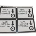 JLG DECAL - MAX TIRE LOAD KIT
