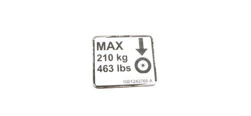 JLG DECAL - WHEEL LOAD