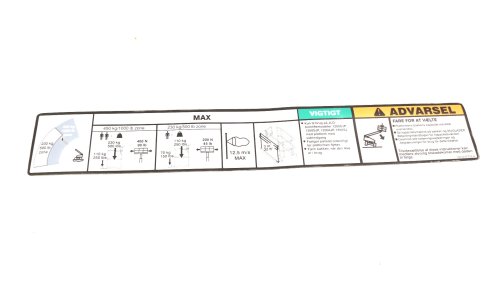 JLG DECAL - SKY GLAZIER CAP (DANIS