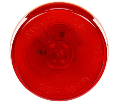 TRUCK-LITE 24V MARKER CLEARANCE LIGHT INCAN RED ROUND PL-10