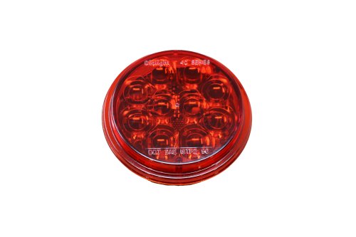 DIALIGHT CORP RED LED LIGHT - 4\" ROUND STOP/TURN/TAIL 12V