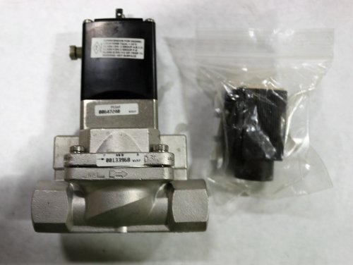 BURKERT FLUID CONTROL SYSTEMS SOLENOID VALVE 1/2in 2W NC 304-SS SEAL WATER