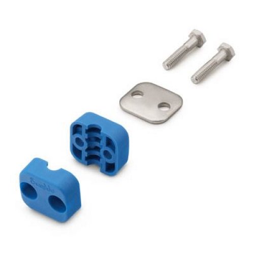 SWAGELOK CLAMP - BOLTED PLASTIC TUBE SUPPORT KIT 3/8 in
