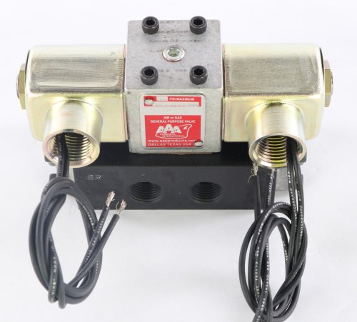AAA PRODUCTS INT 160 PSI 12VDC 4-WAY PNEUMATIC VALVE