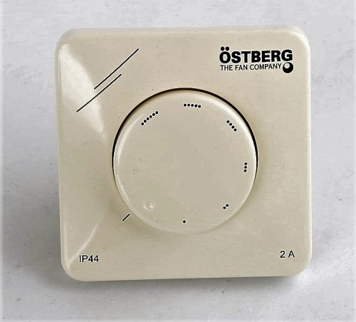 H. OSTBERG AB FAN SPEED CONTROLLER RECESSED 230VAC 50Hz 2A IP44