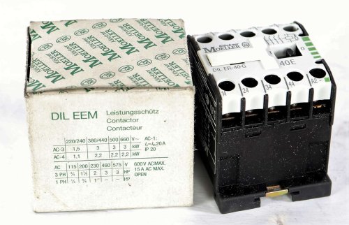 MOELLER ELECTRIC CONTACTOR RELAY - 24VDC COIL 4-POLE N.O.