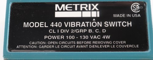 METRIX MODEL 440 VIBRATION SWITCH