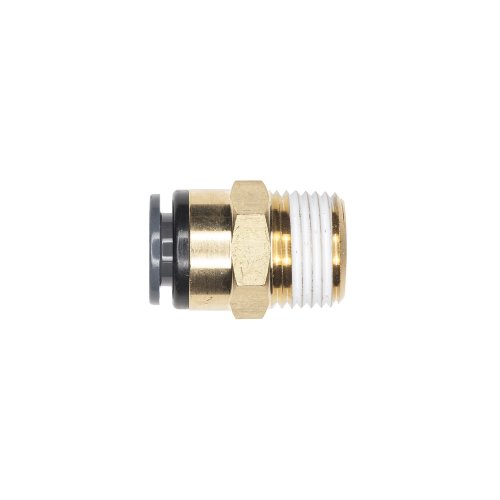 SMC PNEUMATIC FITTING CONNECTOR MALE 1/4T 3/8P DOT PUSH COMP