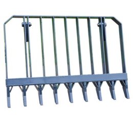 8' ROOT RAKE (TALL) (WITH MOUNTING BRACKETS & PINS