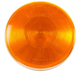YELLOW ROUND 1 BULB  FRONT/PARK/TURN 12V PL-3