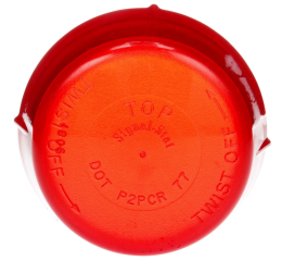 SIGNAL STAT LENS FOR CAB MARKER  RED  SNAP-FIT