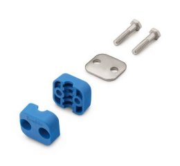 CLAMP - BOLTED PLASTIC TUBE SUPPORT KIT 3/8 in