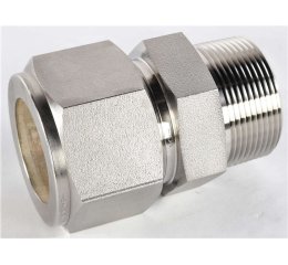 CONNECTOR FITTING - 1.5in TUBE X 1.5in MNPT SS